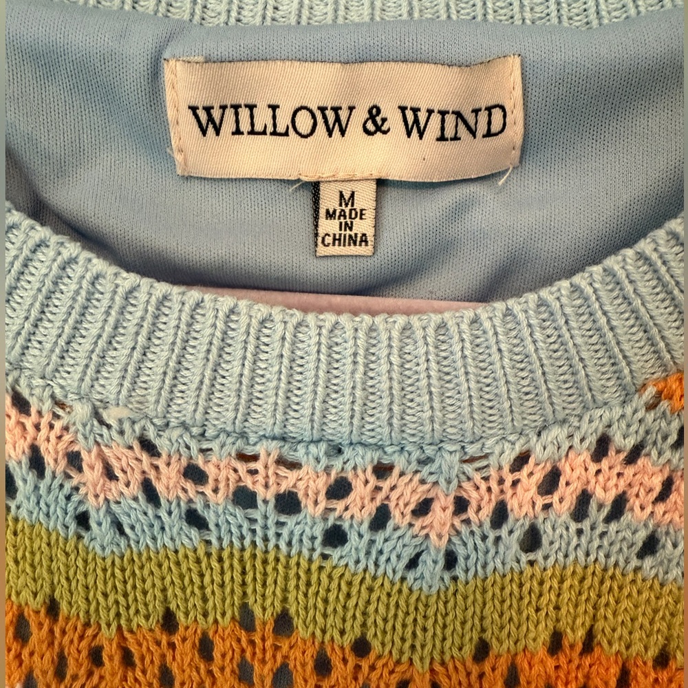 Willow & Wind | Knitted Midi Dress | Medium | Spring multi-color - Picture 2 of 4